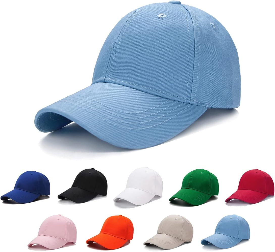 Edoneery Baseball Cap for Kids-Adjustable Washed Cotton Golf Toddler Hat for Boys & Girls | Amazon (US)