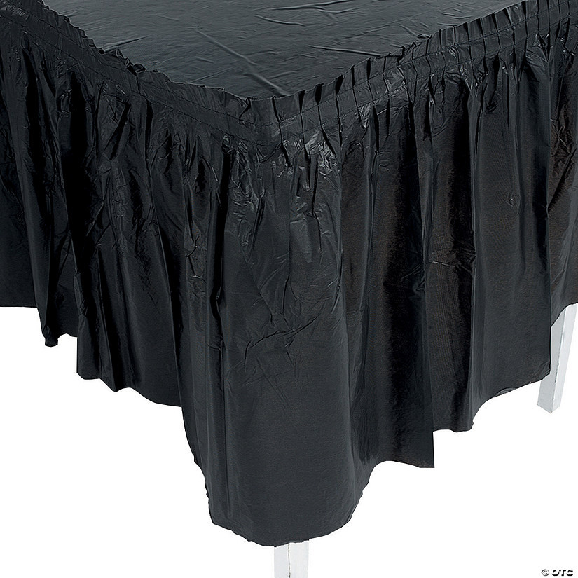 14 ft. x 29" Pleated Plastic Table Skirts | Oriental Trading Company
