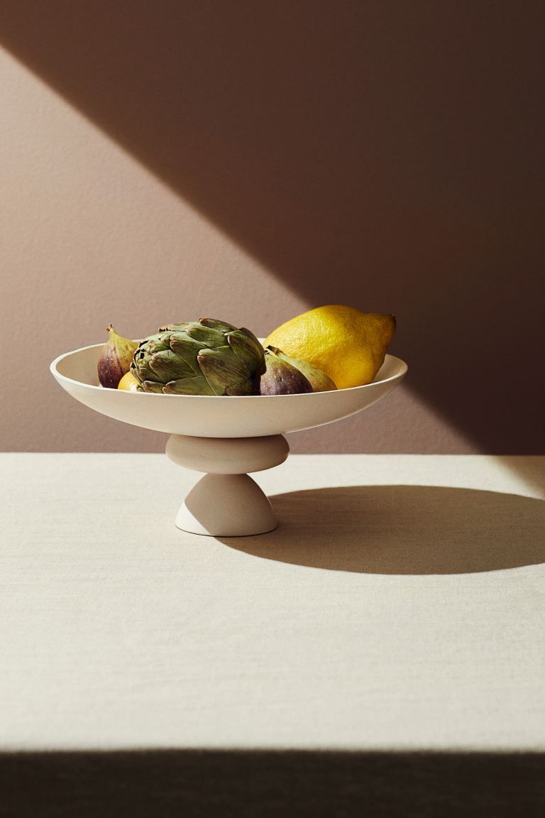 Sculptural Metal Bowl - Natural white - Home All | H&M US | H&M (US + CA)