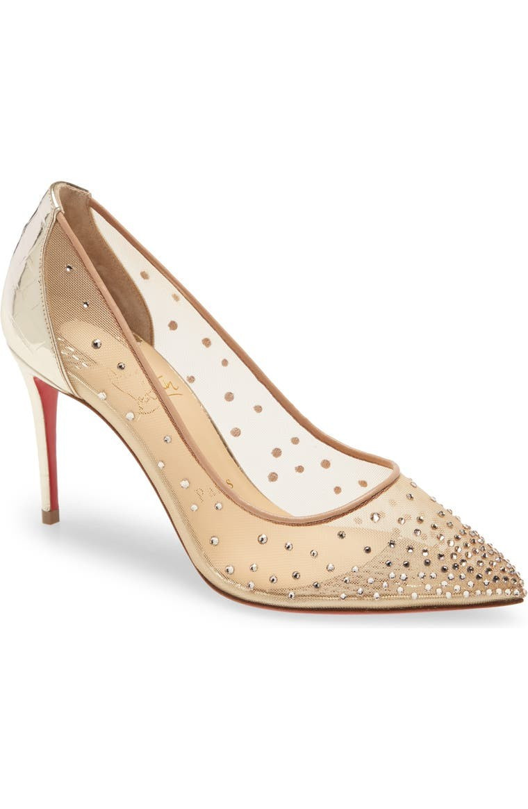 Follies Crystal Mesh Pump | Nordstrom