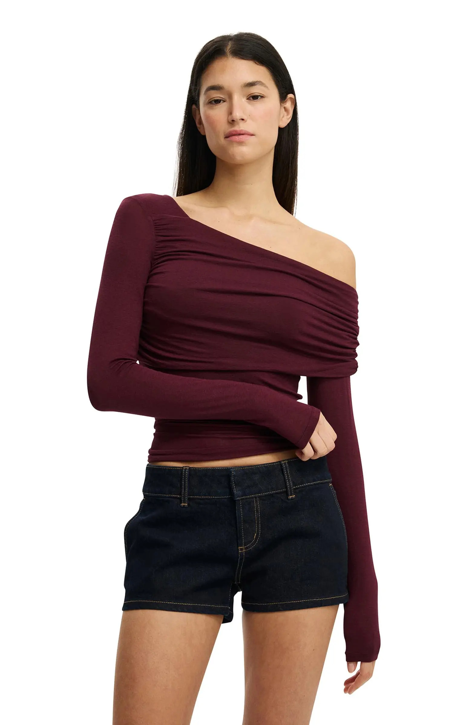 Cotton On Women's One Shoulder Base Layer Long Sleeve | Nordstrom | Nordstrom