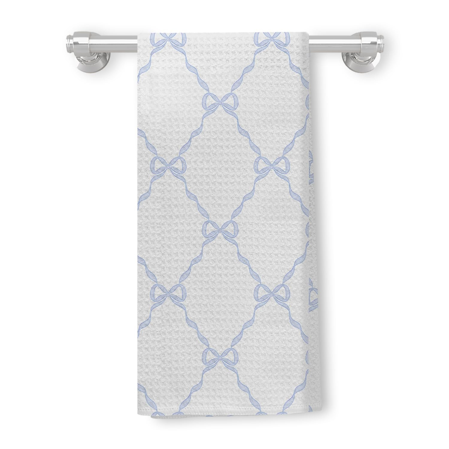 Blue Coquette Bow Knot Kitchen Towels, Preppy Hand Towels for Bathroom, Coquette Bow Bathroom Dec... | Amazon (US)
