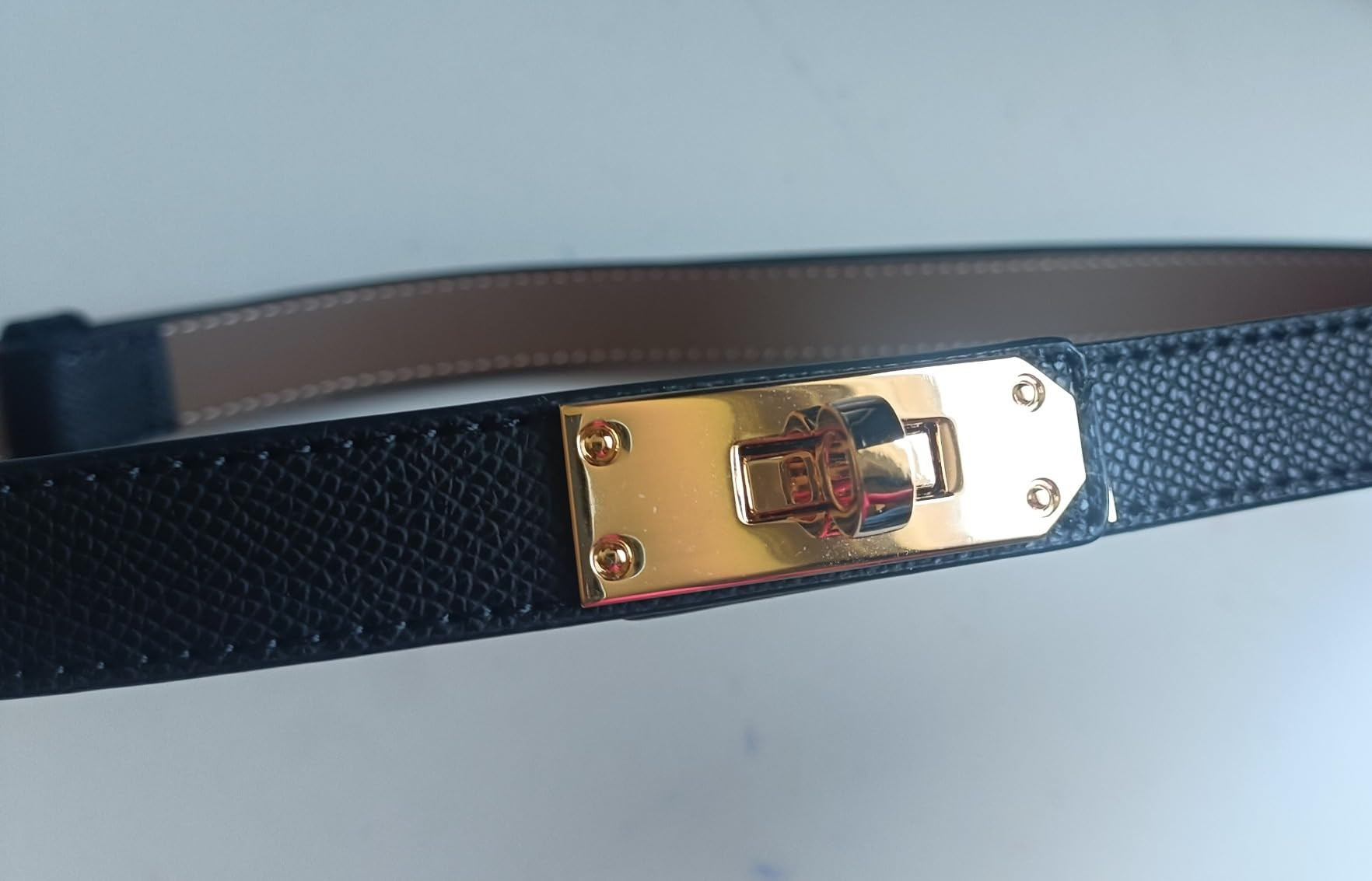 Skinny Double-Sided Leather Belt, Women's Decorative Waist Belt, Women's Narrow Belt, Fashion Bel... | Amazon (DE)