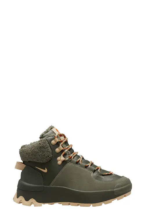 Nike City Classic Premium Sneaker Bootie in Cargo Khaki/Sesame/Olive at Nordstrom, Size 9 | Nordstrom