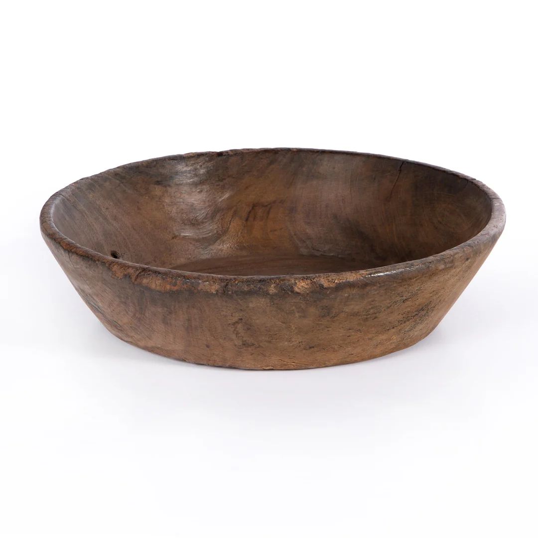 Found Wooden Bowl - Reclaimed Natural | Alchemy Fine Home