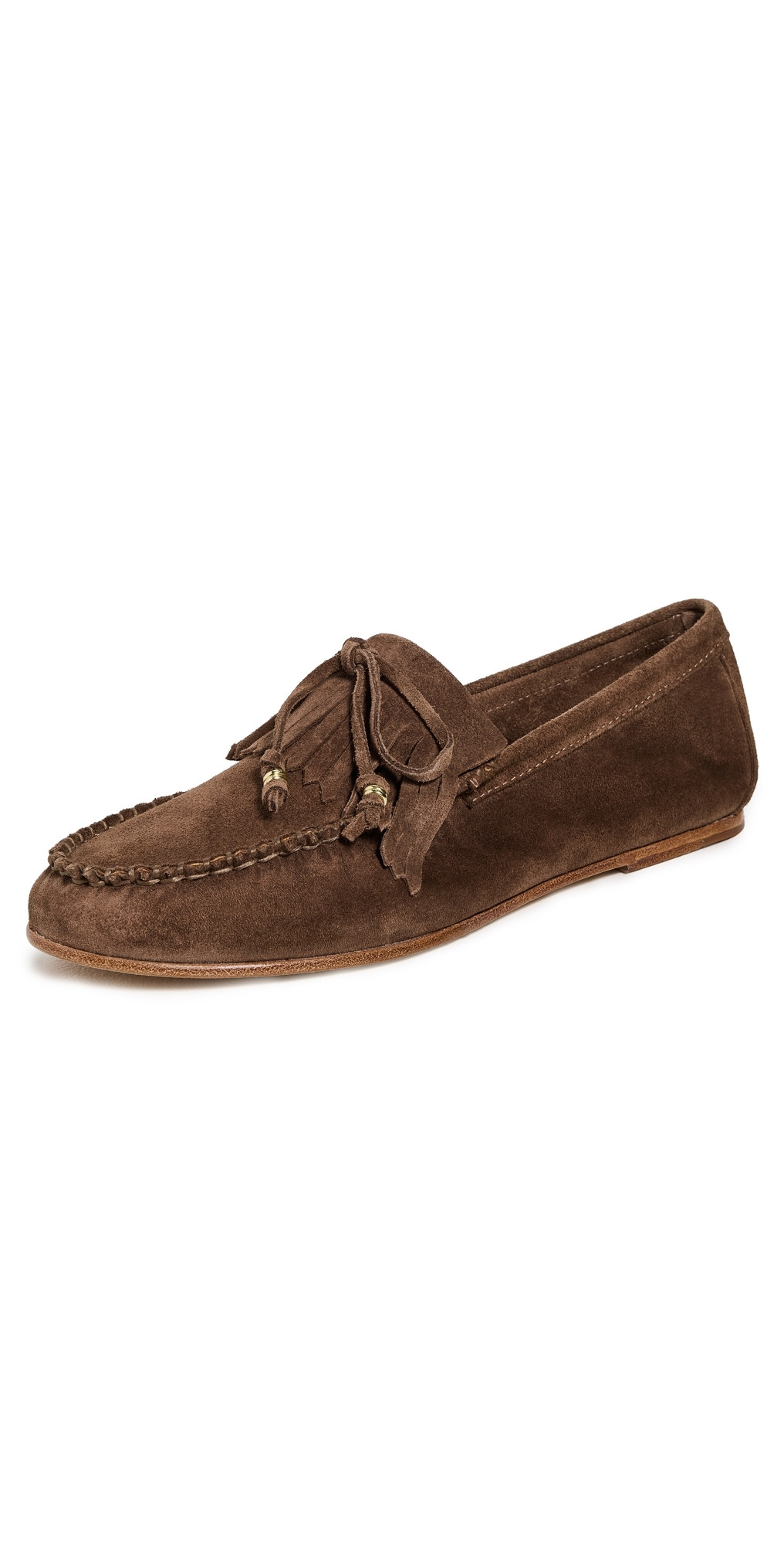 Freda Salvador Celeste Moccasins Sesame Suede 9 | Shopbop