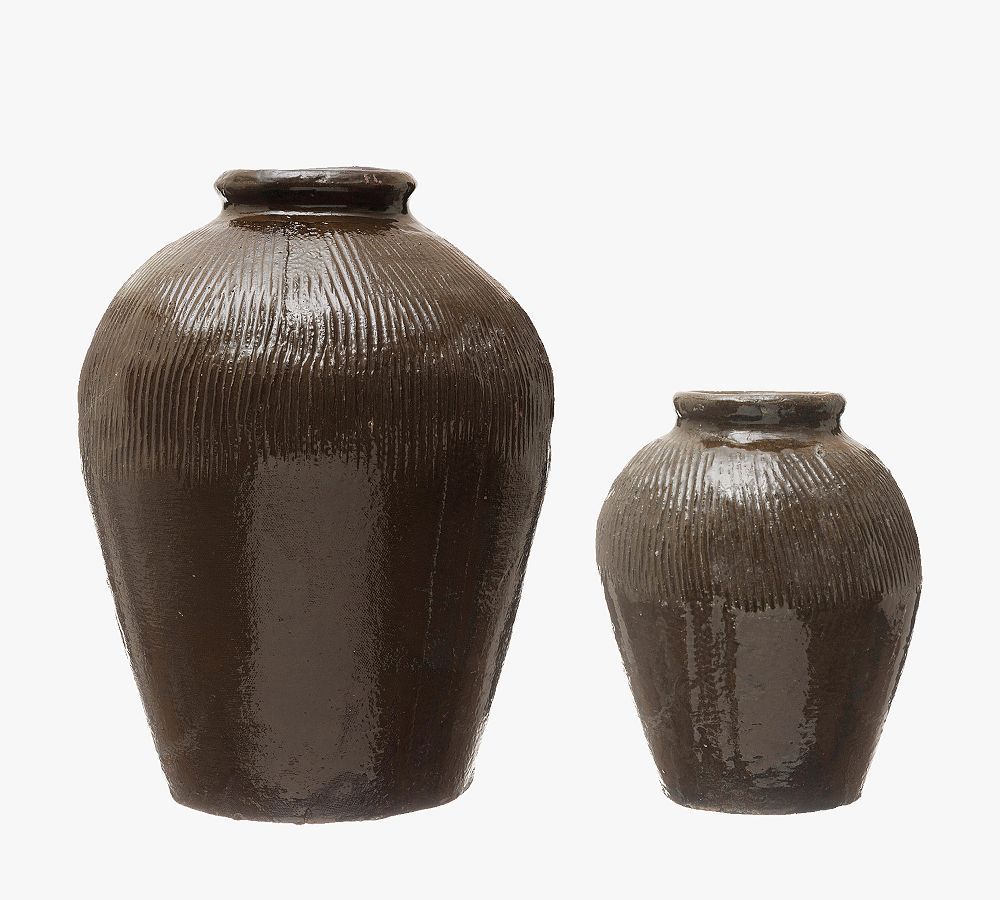 Found Textured Clay Vessel | Pottery Barn (US)