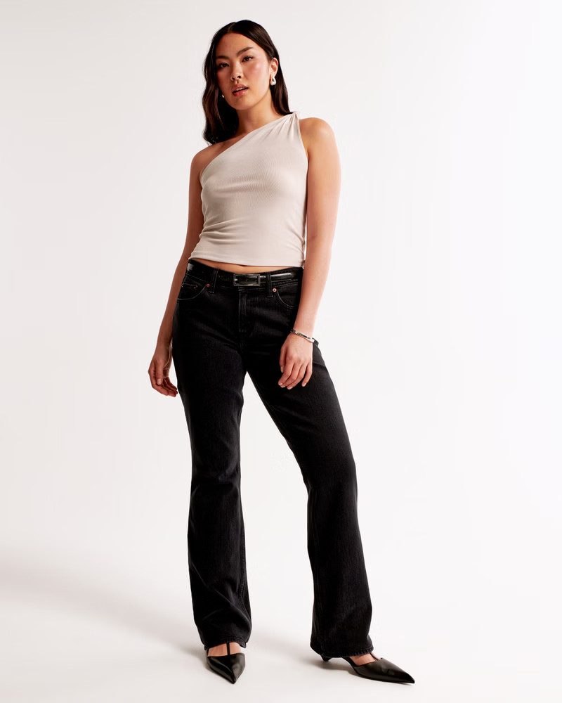 Women's Curve Love Low Rise Boot Jean | Women's Bottoms | Abercrombie.com | Abercrombie & Fitch (US)