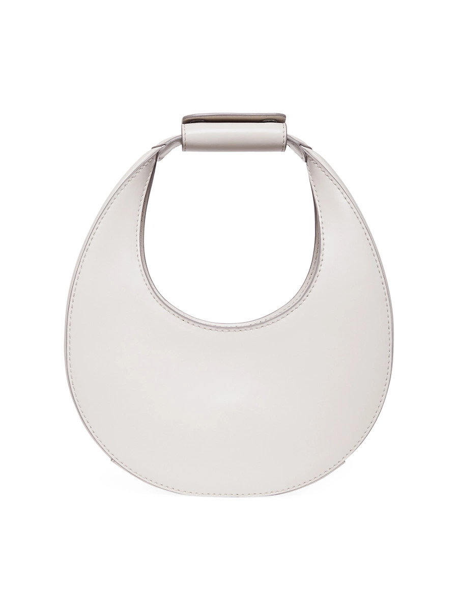 Women's Mini Moon Leather Shoulder Bag - Cream | Saks Fifth Avenue