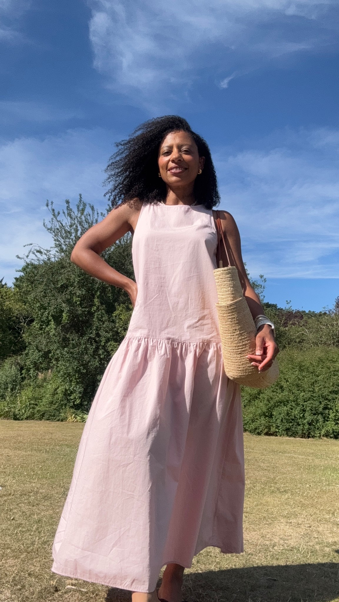 Pink midaxi summer dress from Marks and Spencer 

#LTKuk #LTKpetite #LTKsummer