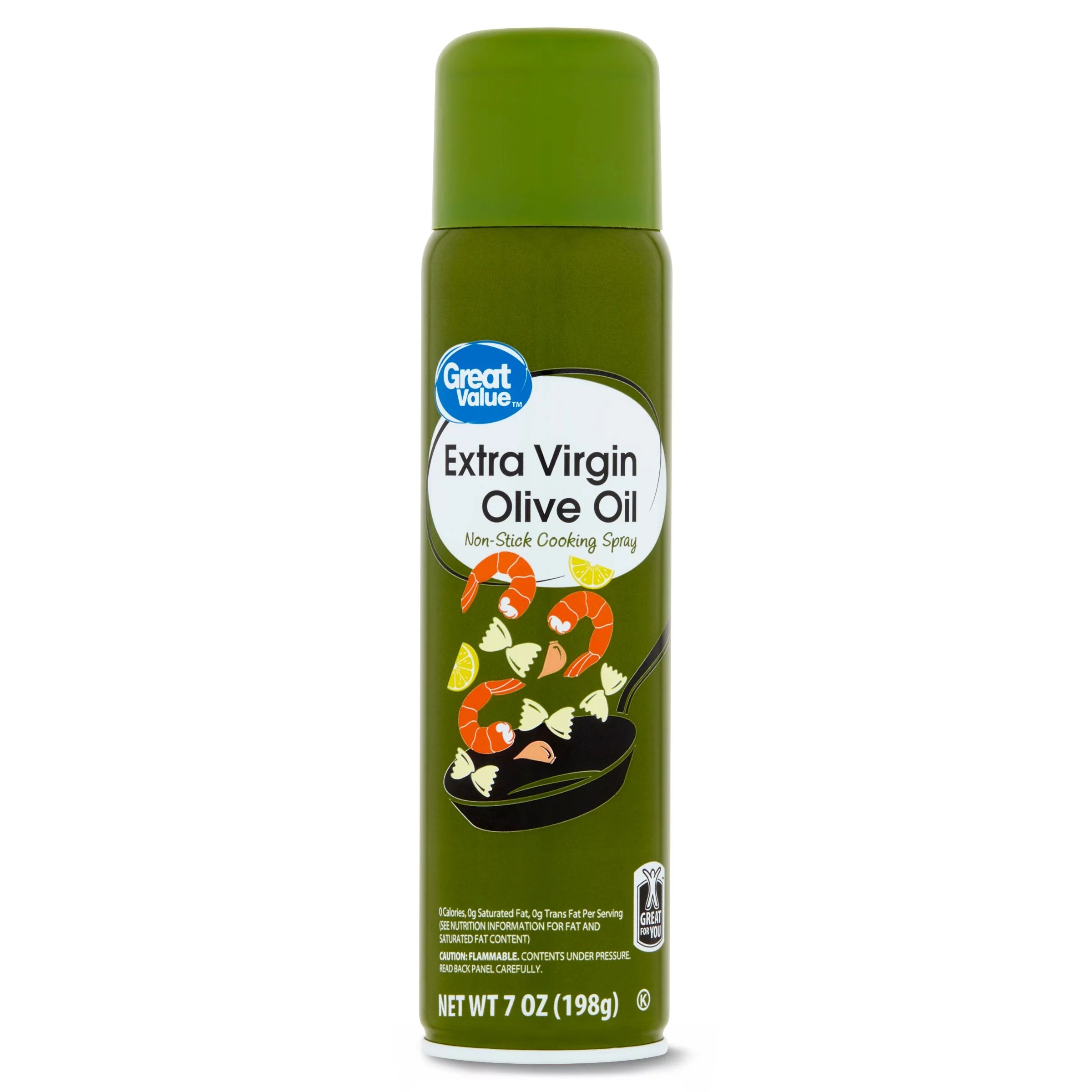 Great Value Extra Virgin Olive Oil Non-Stick Cooking Spray, 7 oz - Walmart.com | Walmart (US)