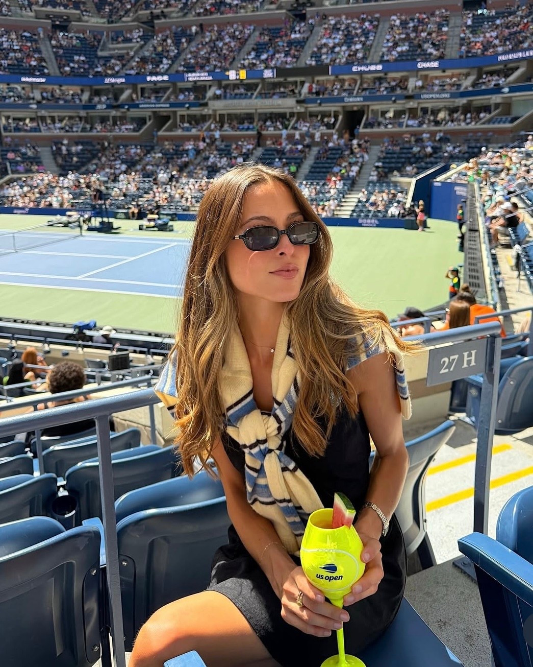 casual us open outfit 💛🎾