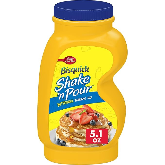 Betty Crocker Bisquick Shake 'n Pour, Buttermilk Pancake Mix, 5.1 oz | Amazon (US)