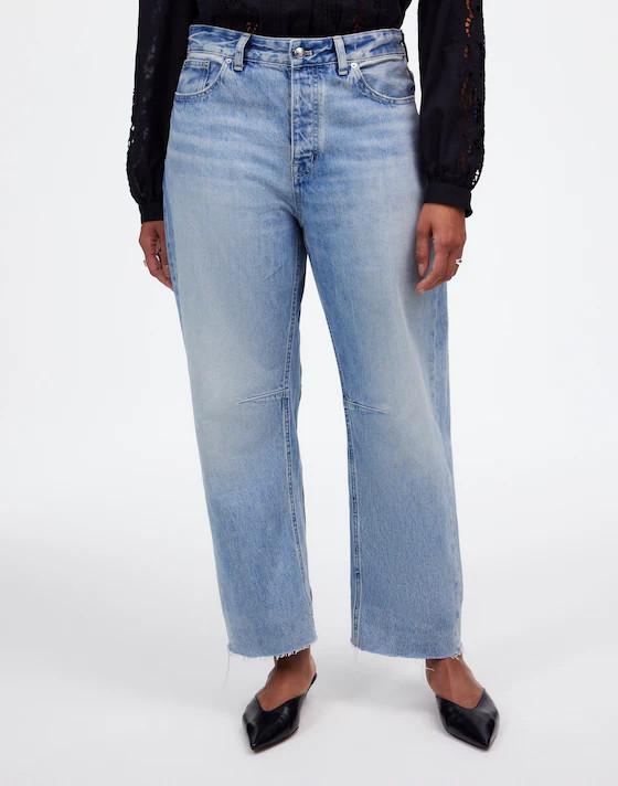 The Curvy Darted Barrel-Leg Jean | Madewell