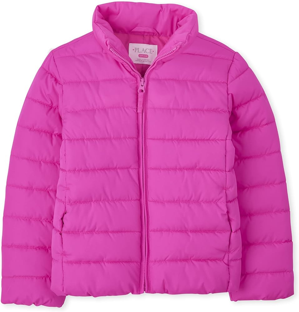 The Children's Place Girls' Medium Weight Wind-Resistant, Water-Resistant Puffer Jacket | Amazon (US)