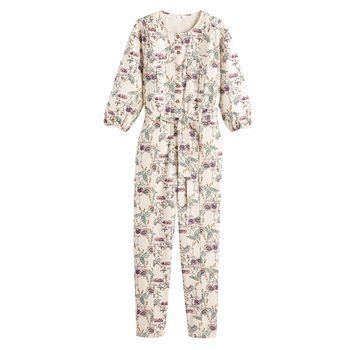 Floral Print Cotton Jumpsuit, Length 29.5" | La Redoute (UK)