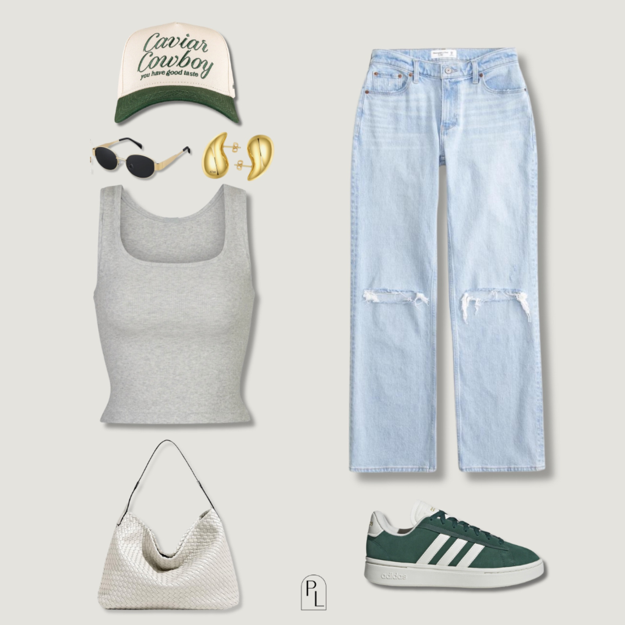 Casual spring outfit with pops of green 

#LTKstyletip #LTKitbag #LTKshoecrush