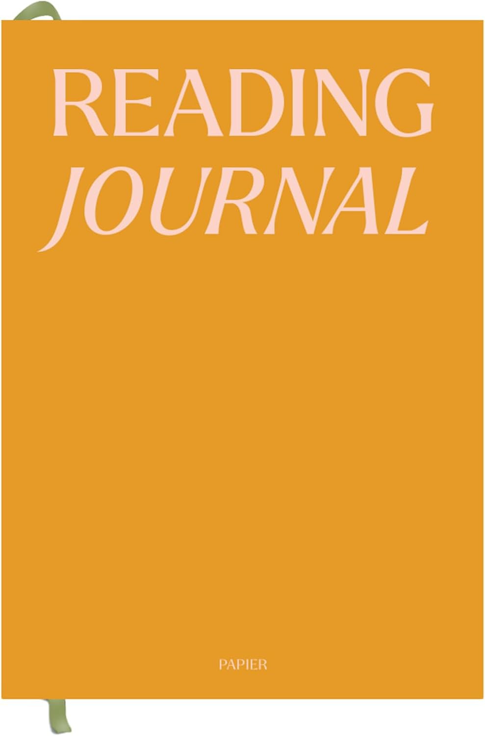 Papier Reading Journal - Yellow, 153mm x 215mm, Hardback | Review 32 Books, Curated Recommendatio... | Amazon (US)