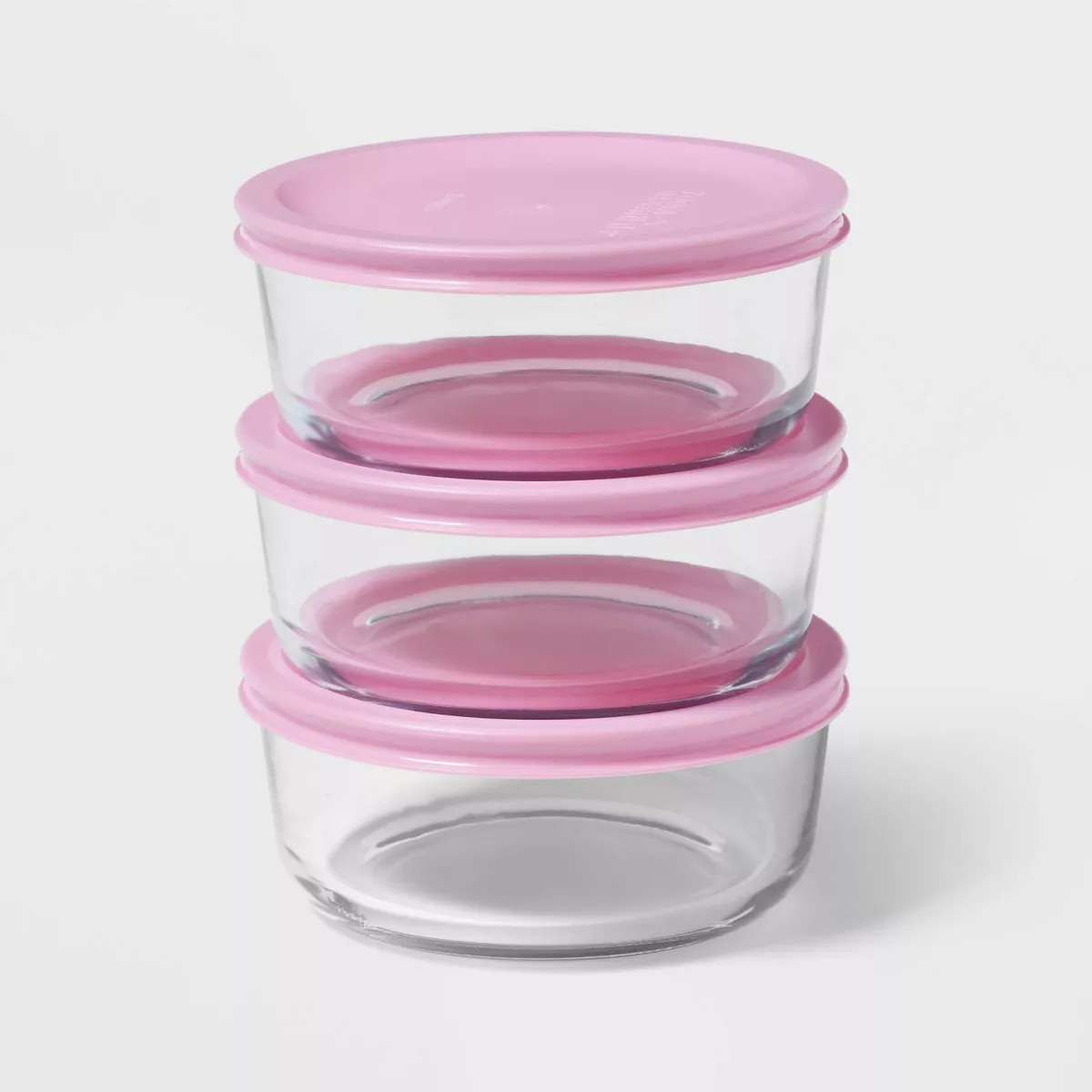 6pc (set of 3) 2c Round Glass Food Storage Container Set - Room Essentials™ | Target