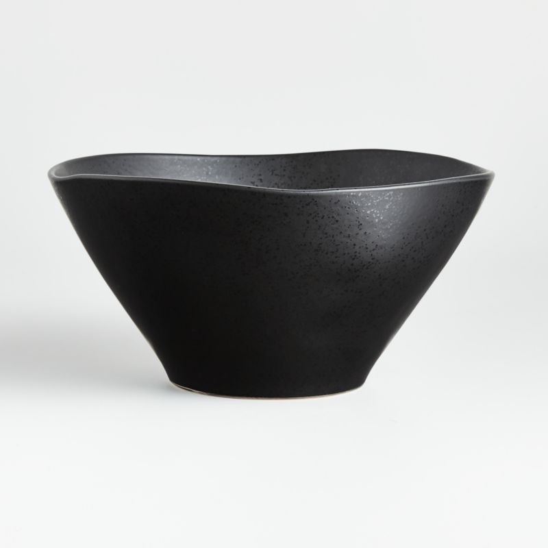 Marin Matte Black Serving Bowl + Reviews | Crate & Barrel | Crate & Barrel