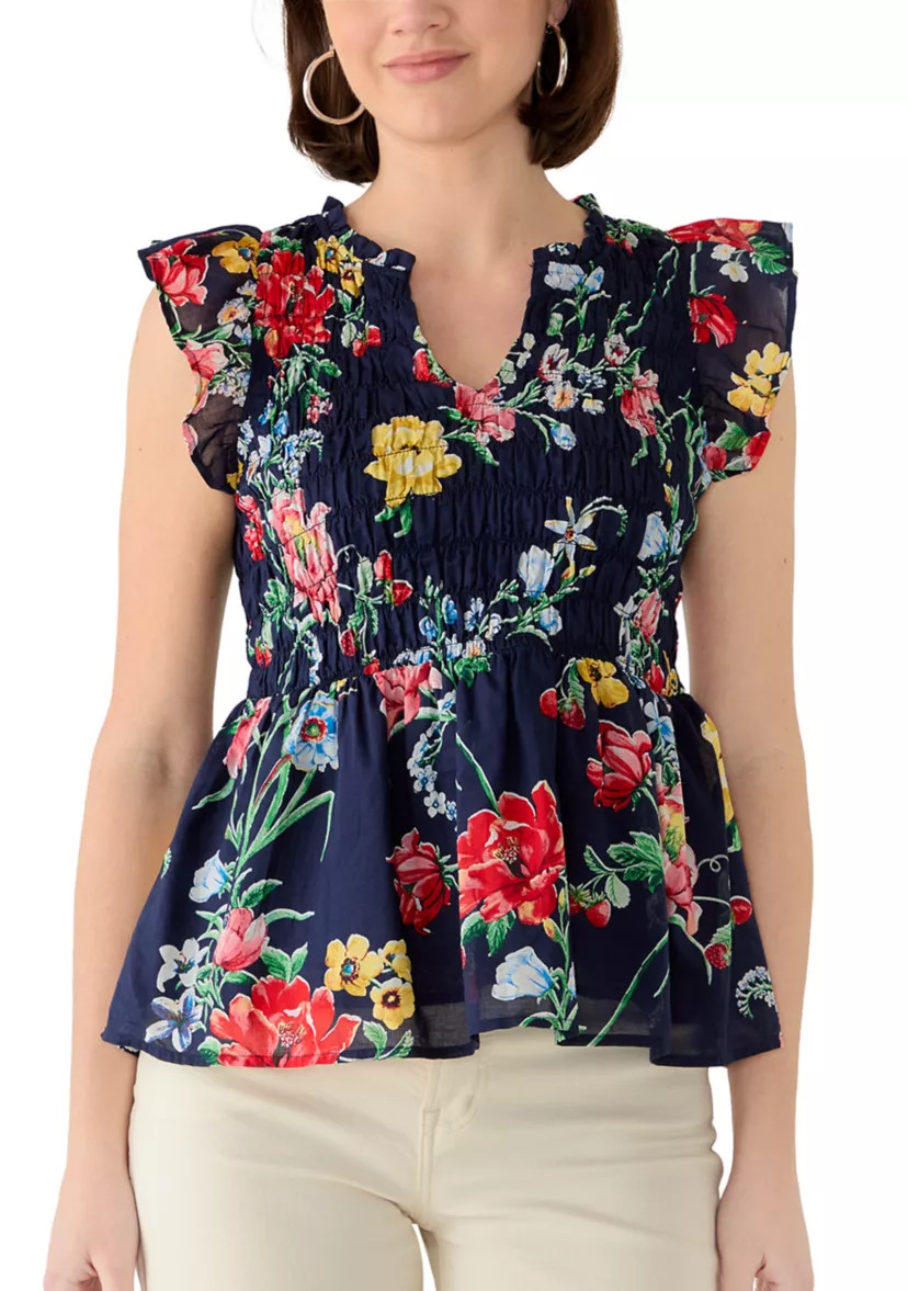 Women's Short Sleeve Smocked Top | Belk