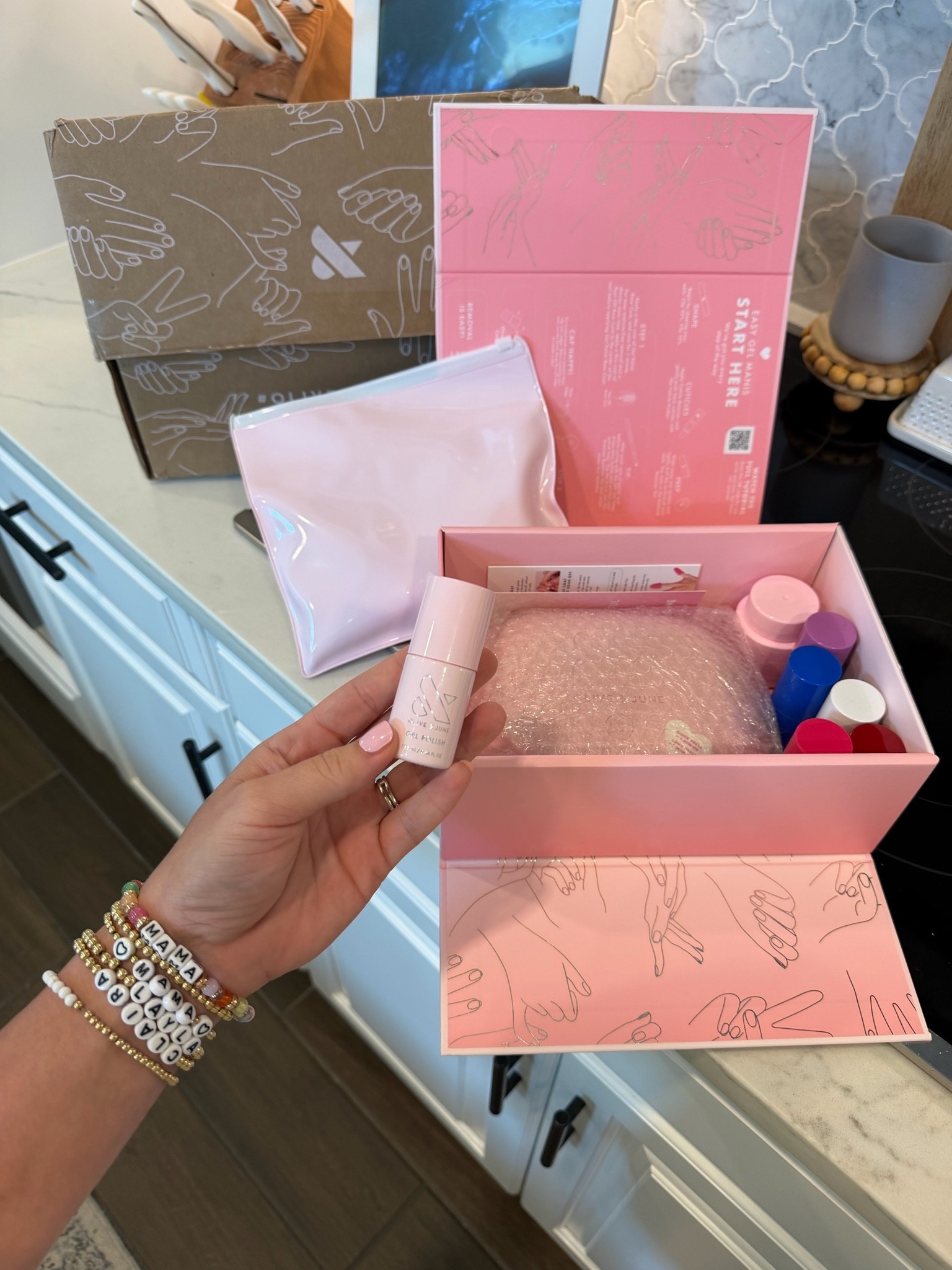 Favorite home gel kit! They also make press on nails! 💅🏼