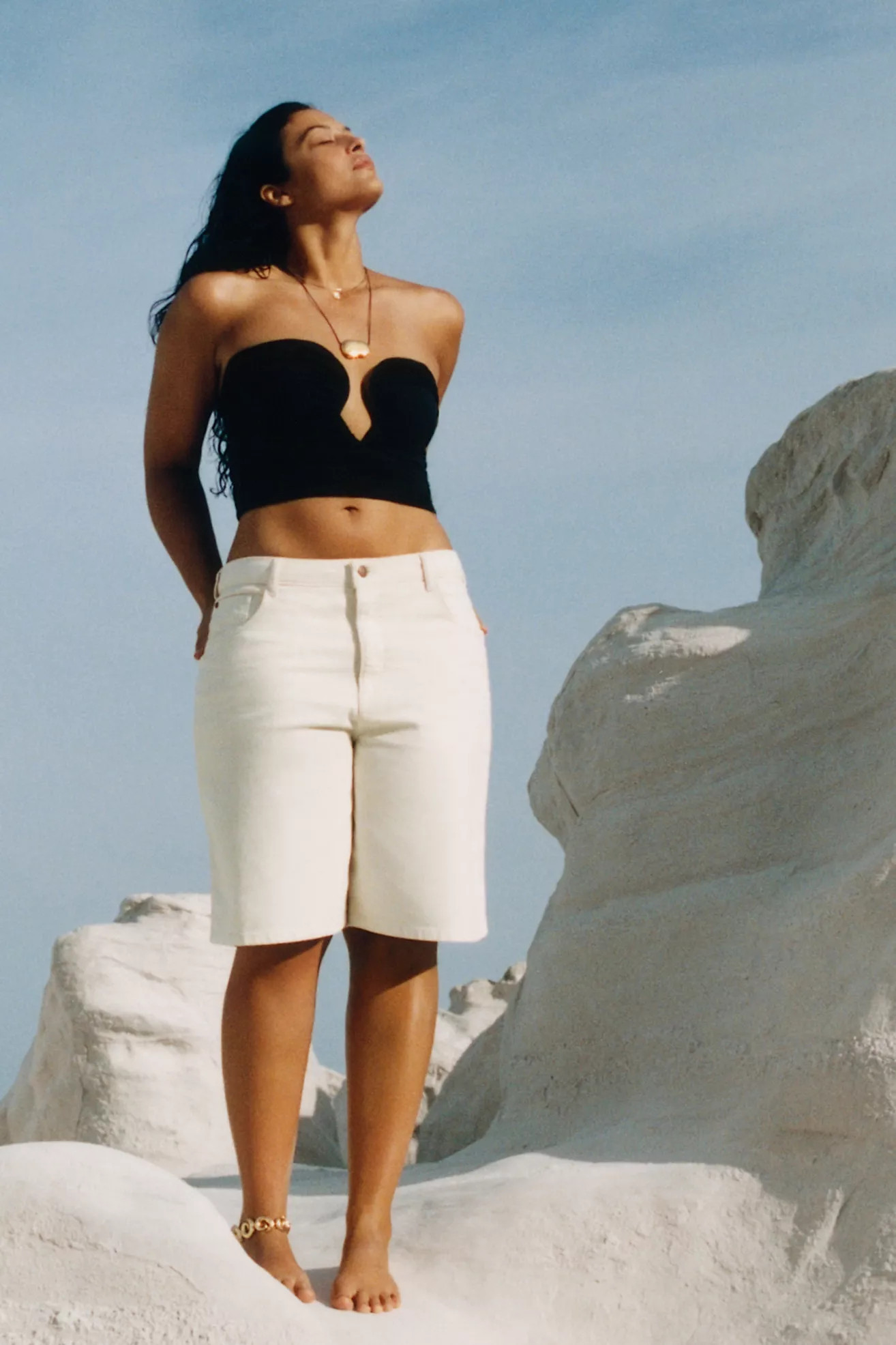 Pilcro Classic Bermuda Denim Shorts | Anthropologie (US)