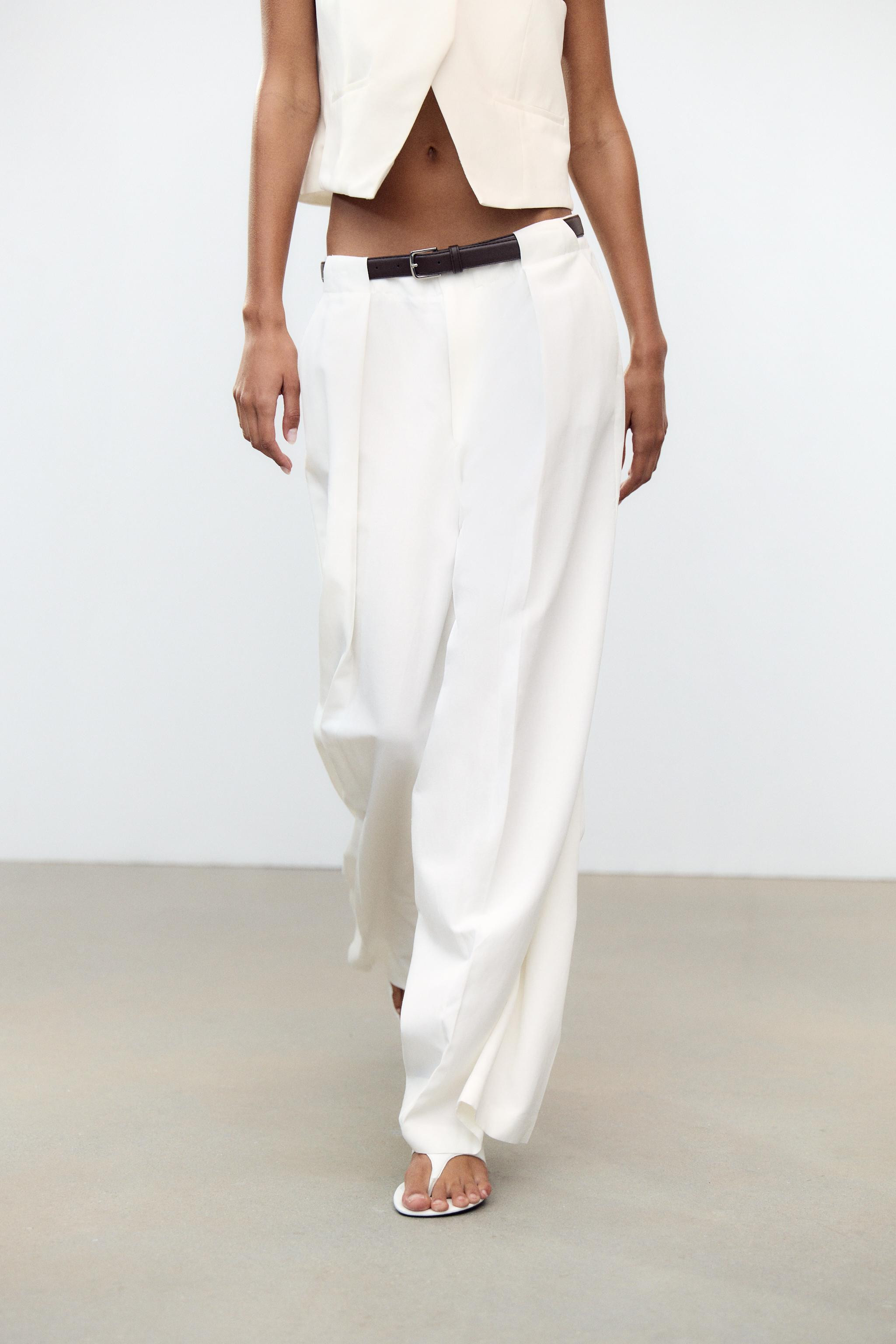 BELTED PLEATED PANTS | Zara US