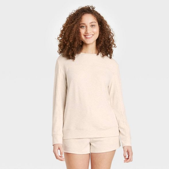 Women&#39;s Summer Lounge Sweatshirt - Stars Above&#8482; Oatmeal XL | Target