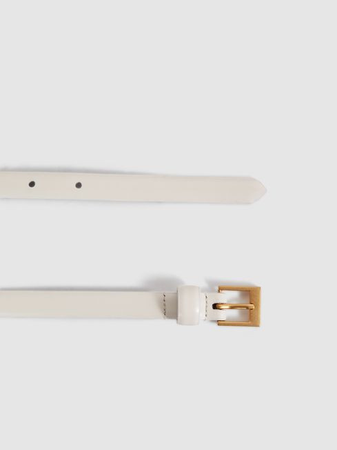 Thin Leather Belt | Reiss US