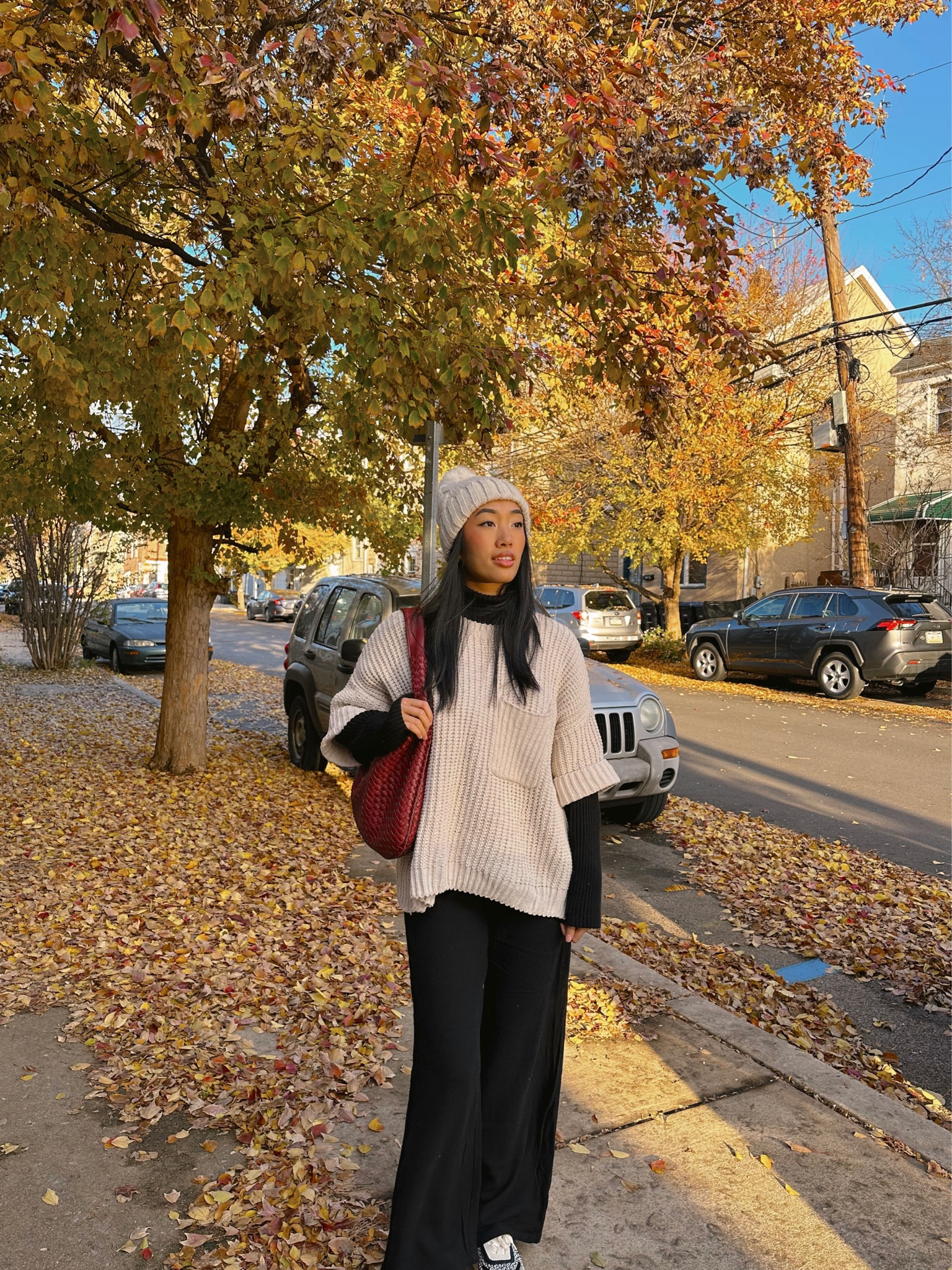 Fall outfit. Winter outfit. Woven purse. Sweater weather. Cold weather outfit. Sweater outfit. Fall aesthetic. Pinterest outfit.

#LTKHoliday #LTKSeasonal #LTKfindsunder50