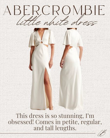 Abercrombie has the most stunning white dress in right now, comes in tons of sizes and will sell out fast! 

#LTKSeasonal #LTKwedding #LTKstyletip