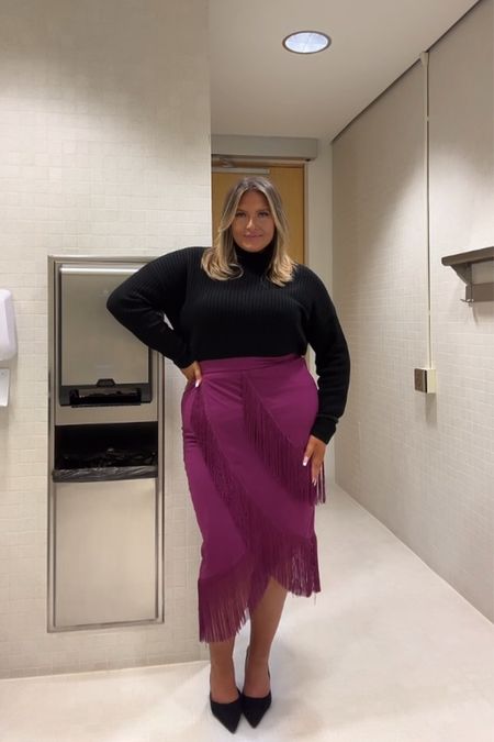 plus size fringe midi skirt, size 20

#LTKstyletip #LTKworkwear #LTKcurves