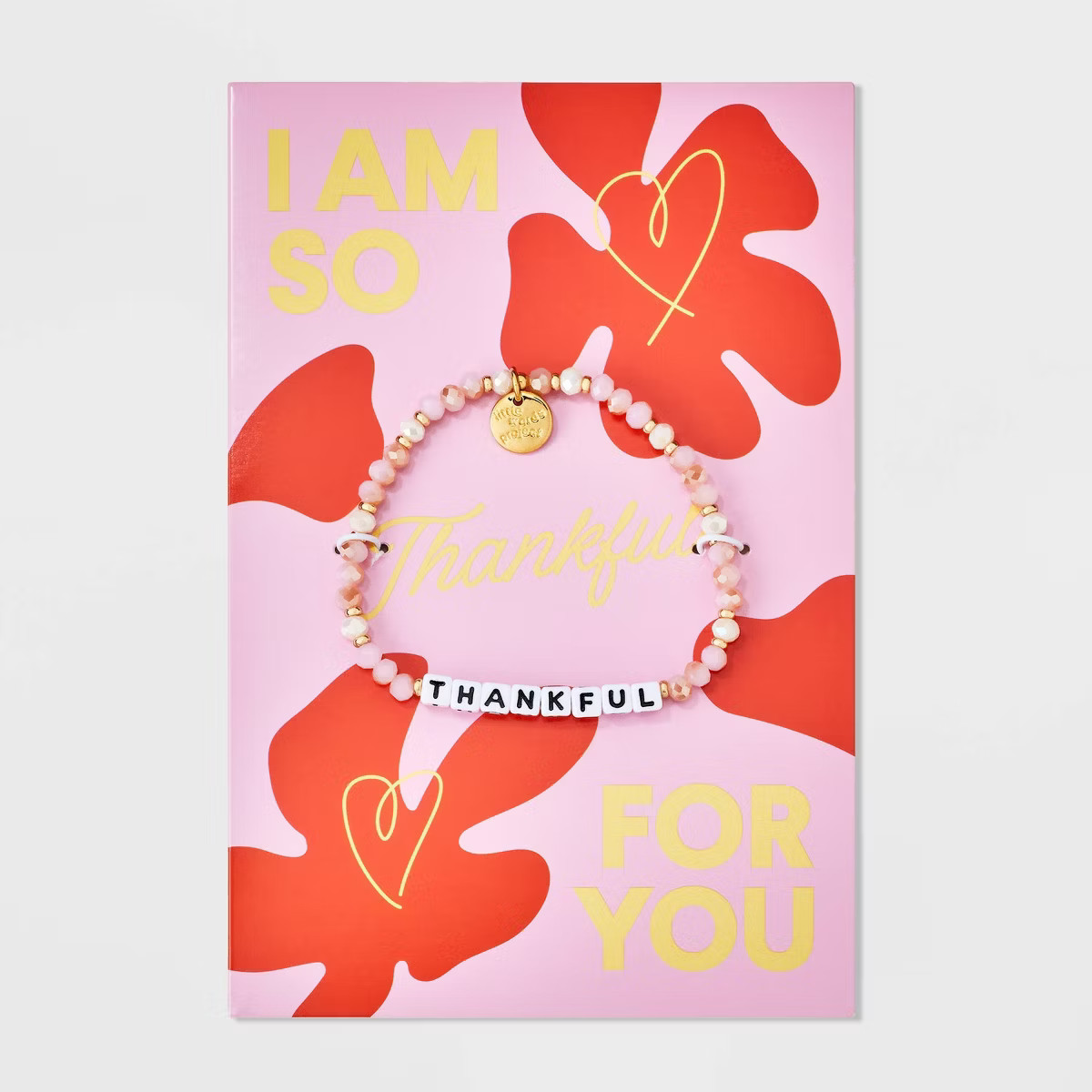 Little Words Project I Am So Thankful for You Card and Beaded Bracelet Set 2pc | Target