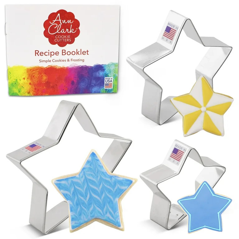 Ann Clark  Star Cookie Cutter Set, 3-Piece, Made in USA | Walmart (US)