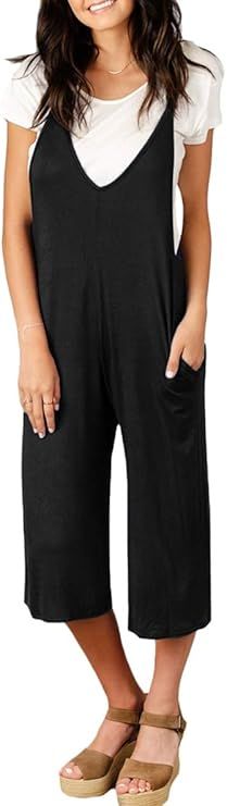 Spadehill Women's Casual Loose Fit Jumpsuit with Pocket | Amazon (US)