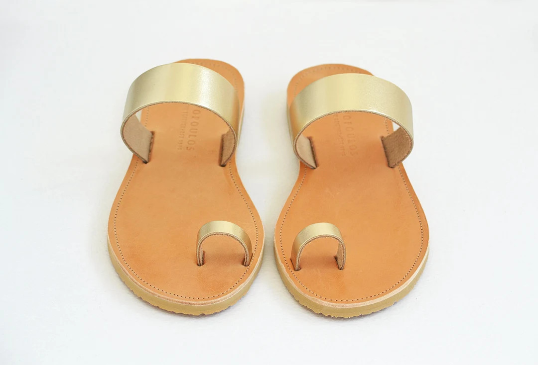 Gold toe ring sandals, Leather sandals women, Griechische sandalen, Sandals women, HELLENIC RING | Etsy (US)