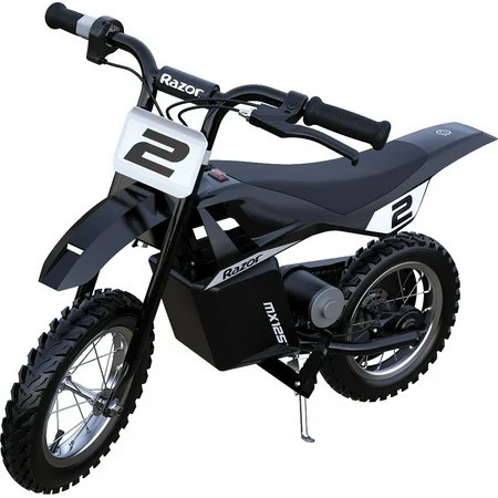 Razor Dirt Rocket MX125 Electric-Powered Dirt Bike - Black with Decal Included, for Child 5+ | Walmart (US)