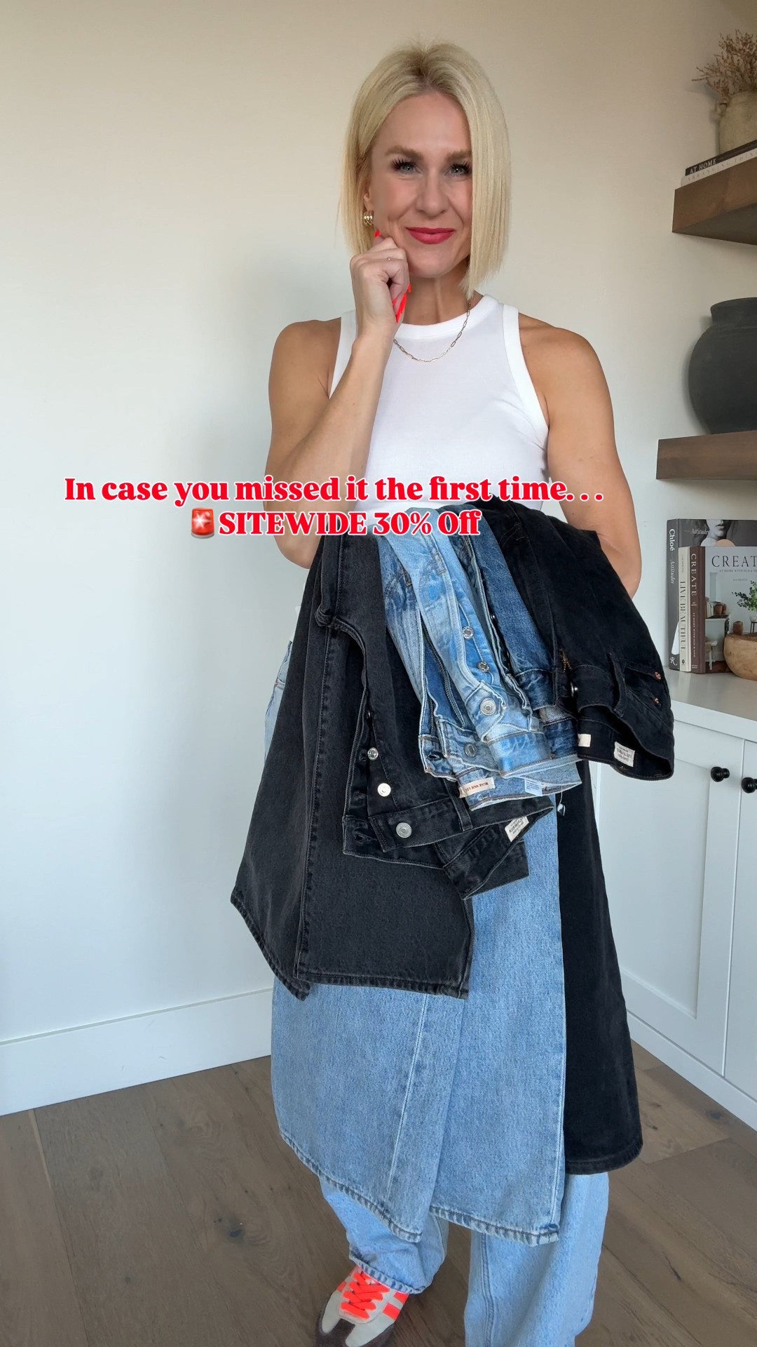 🚨In case you missed it the first time! 

Viral jeans + two new favorites… 
Waist-snatching, leg-lengthening, and so flattering on the booty.
Shop your size before it’s gone! 
Linked my hubby’s favorite pairs too. You truly cannot beat the sale prices!👏🏽

SIZING~
All of these styles fit tts,
Wearing a 27waist
34 inseam on ribcage style 

#LTKHoliday #LTKOver40 #LTKSaleAlert