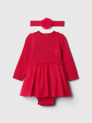 Baby Sweater Tulle Bodysuit Dress | Gap (US)