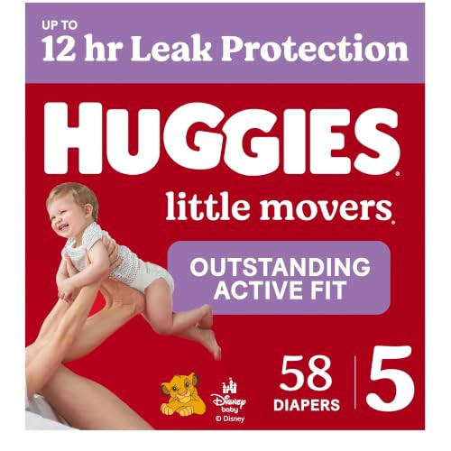 Huggies Little Movers Diapers Size 5, 58 Count | Amazon (US)
