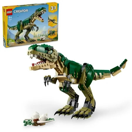 LEGO Creator 3 in 1 T-Rex Dinosaur Toy - Birthday Gift Idea for Boys & Girls - Option to Build T Rex, Triceratops & Pterodactyl - 31151 | Walmart (US)