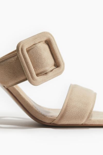 Buckle-detail Heeled Sandals | H&M (US + CA)