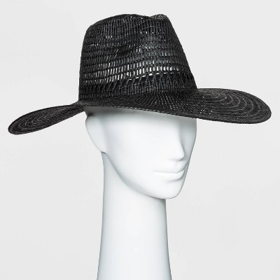 Women's Wide Brim Open Weave Straw Panama Hat - Universal Thread™ | Target