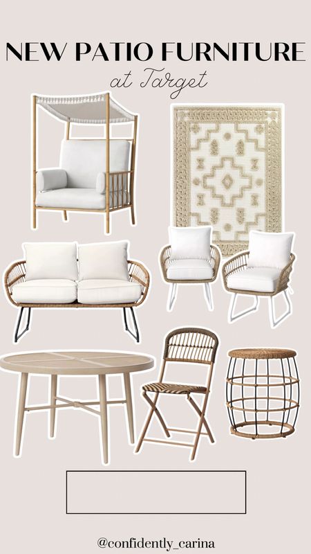 Loving all these new patio furniture pieces at Target! These are beautiful and would be perfect to refresh your outdoor space!🍃

#LTKSeasonal #LTKU #LTKHome