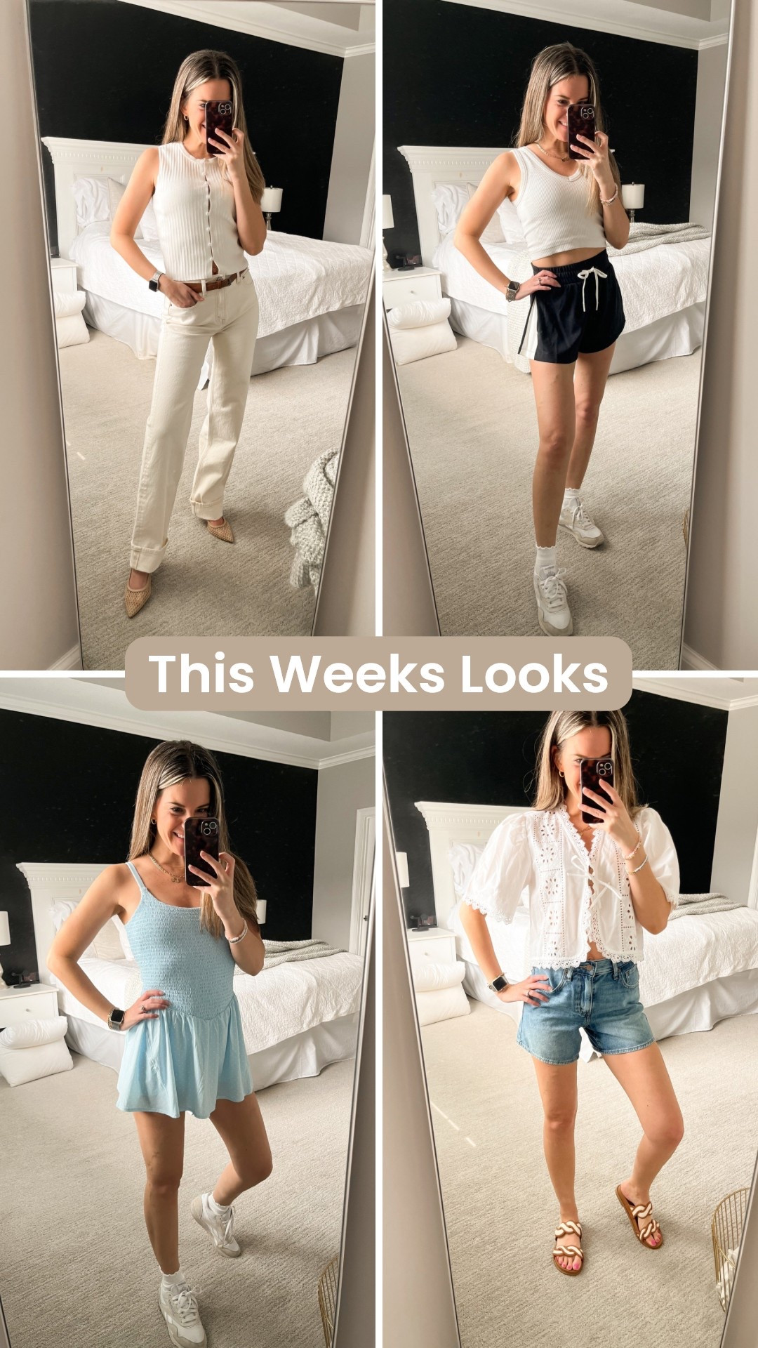 My looks this week as a work from home mom of two! Love a good athletic outfit and casual style.
.
.
.
Target style, target finds, abercrombie, abercrombie jeans, active wear, athletic dress, polka dots, ruffle socks, mom style, mom life, casual style, sandals, Levi’s, spring break, summer style, spring outfit 2026, date night outfits

#LTKmomlife