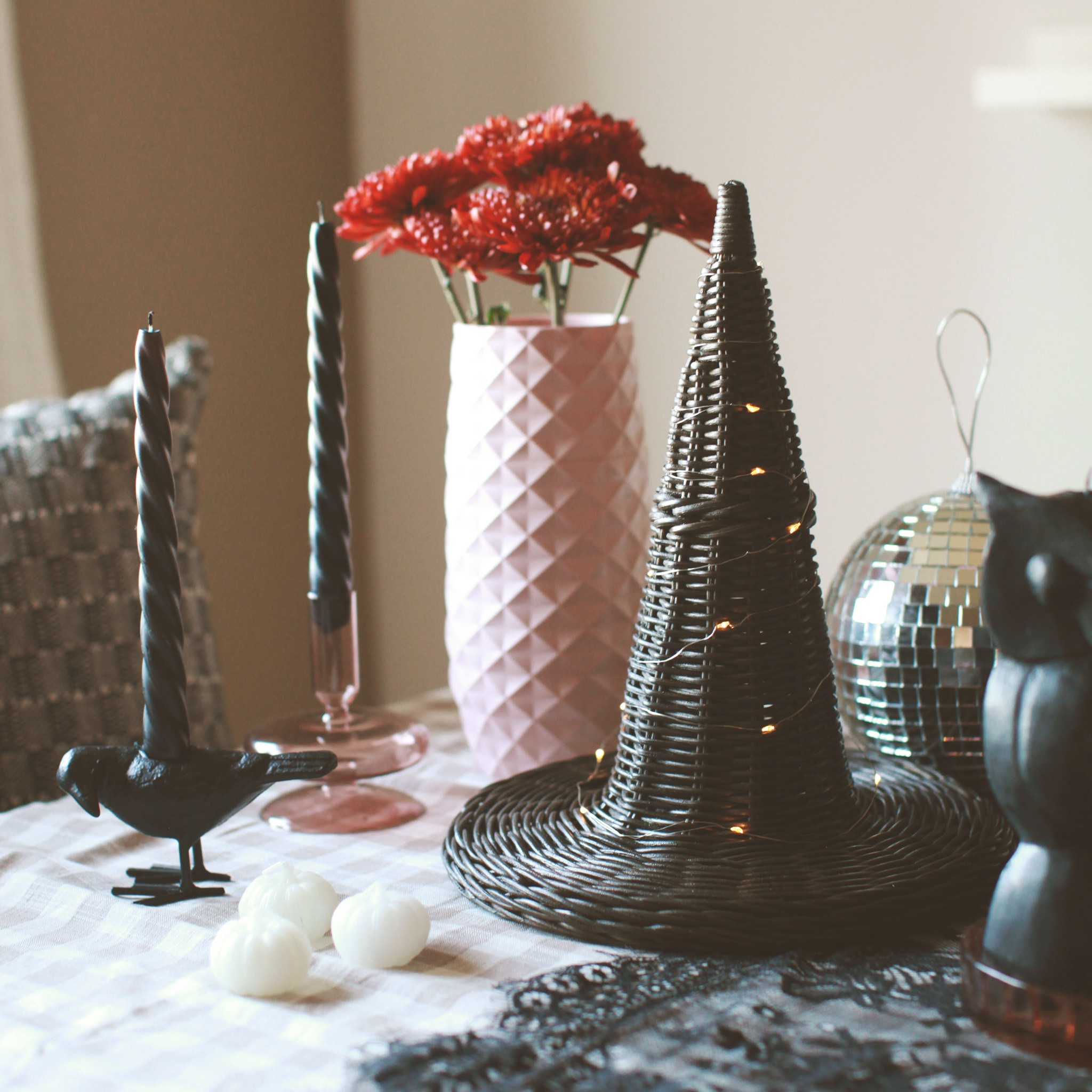 These wicker witch hats are a must for your Halloween decor! They are 50% off with FREE shipping right now so I highly recommend snagging them! 🖤🕷️🪩


#LTKSeasonal #LTKHalloween #LTKHome