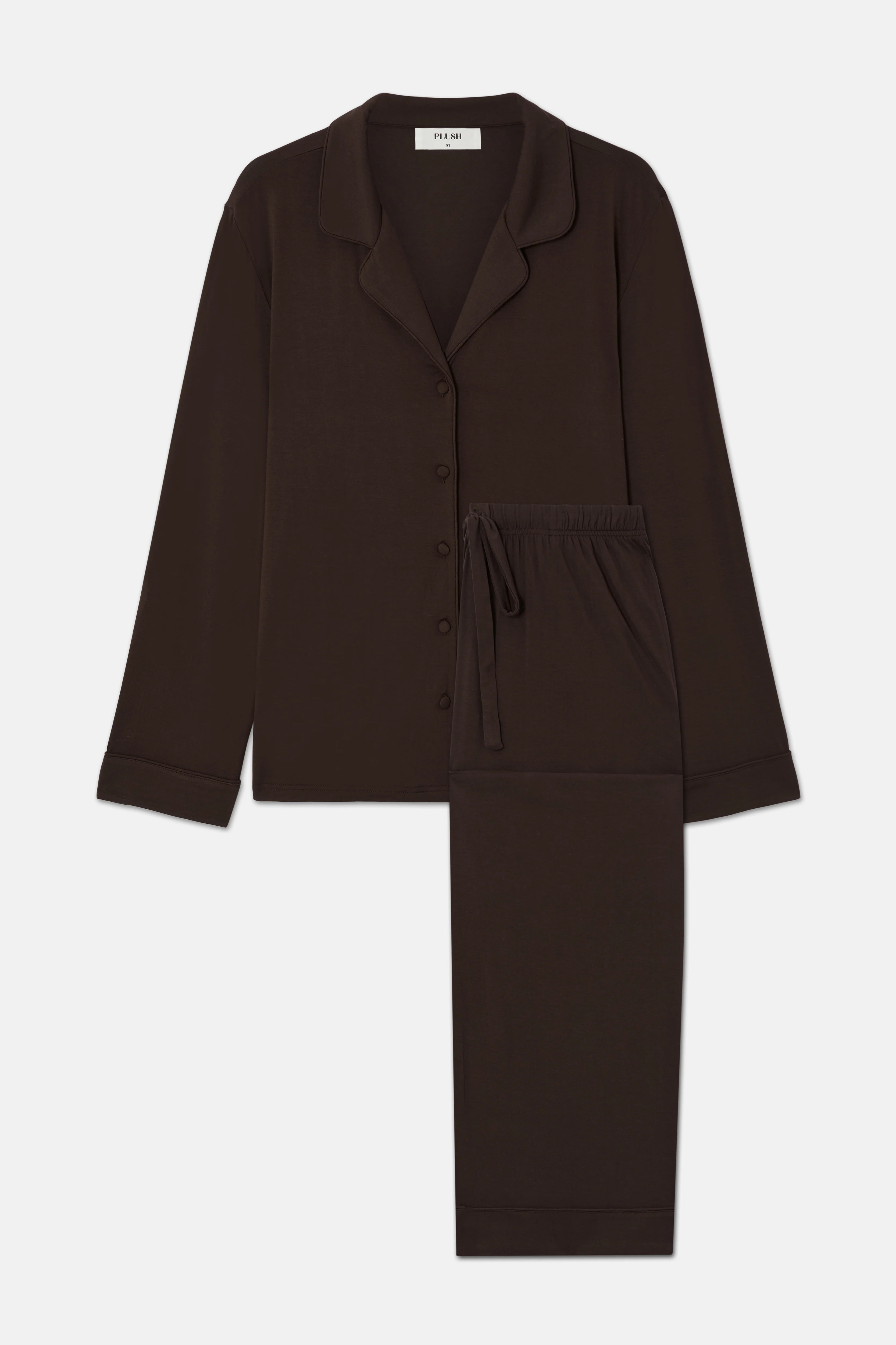 Luxury Bamboo Pyjamas in Chocolate | PLUSH | PLUSH