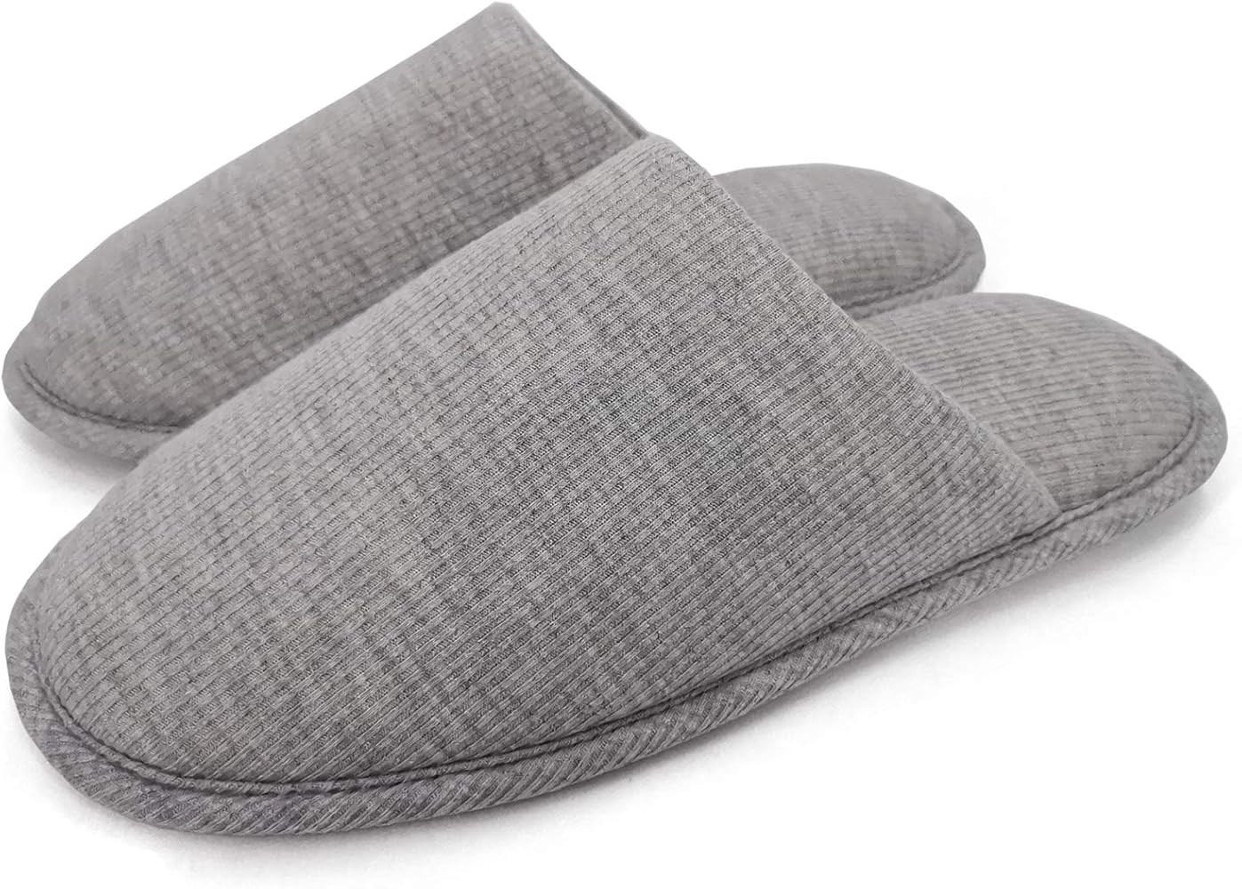 Amazon.com | ofoot Men's Organic Cotton Cozy Indoor Slippers, Memory Foam House Flat,Washable Sli... | Amazon (US)