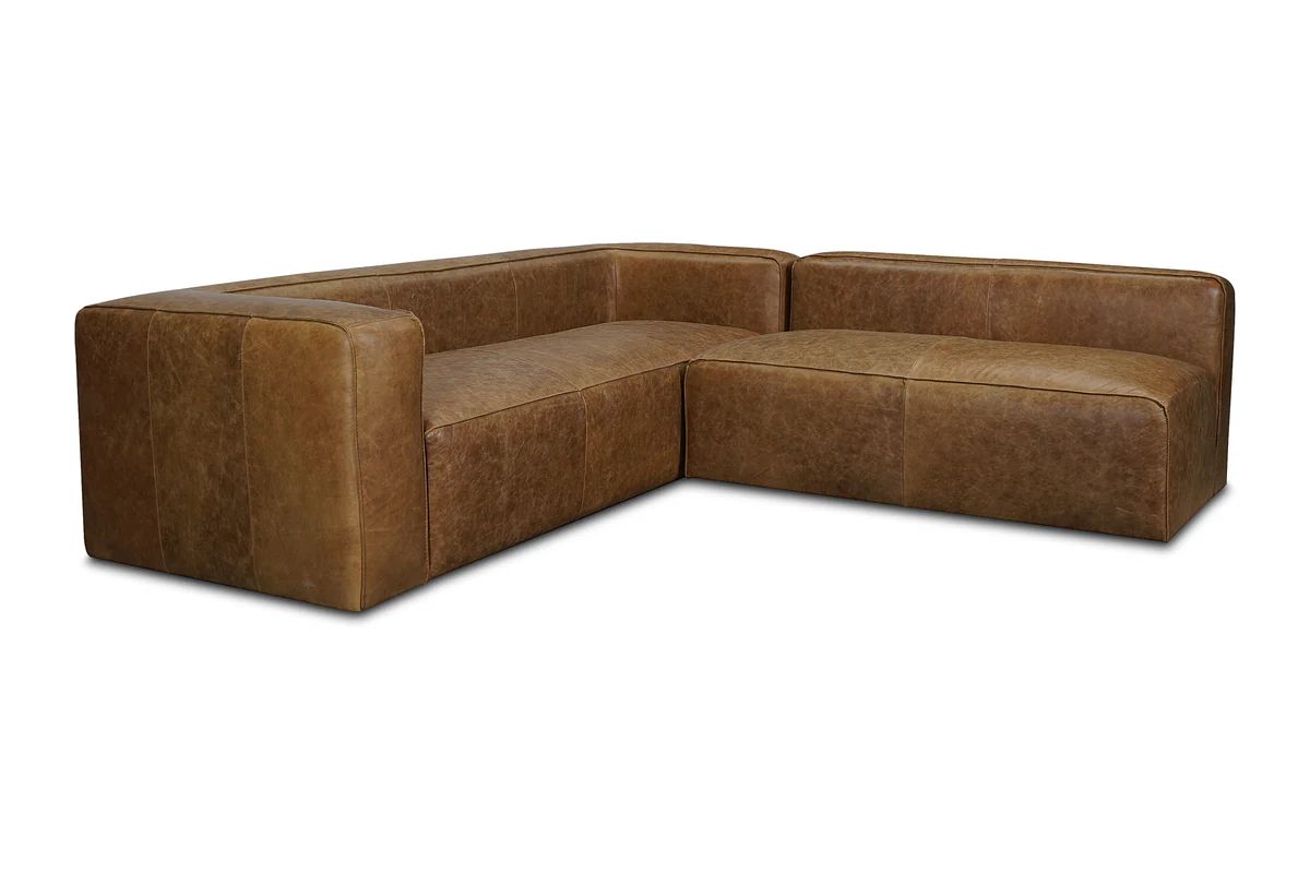 Wilco 2pc Leather Modular Sectional Sofa | Apt2B